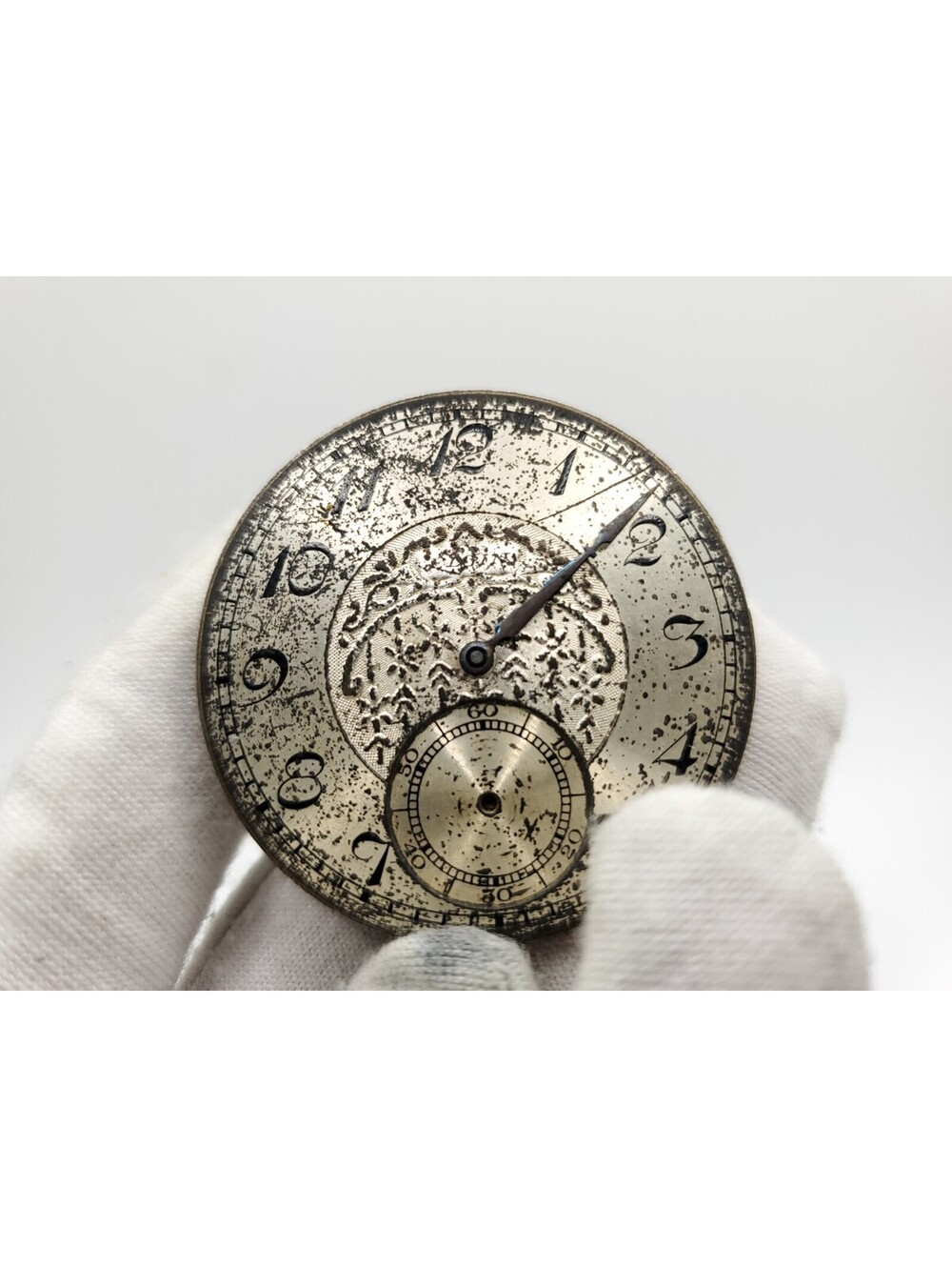Vintage Elgin Pocket Watch Dial And Movement For Parts Or Repair 32738115